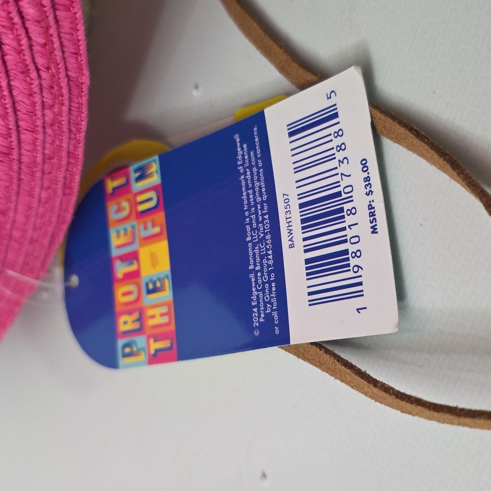Banana Boat Women's Pink Wide Brim Sun Hat, NWT - Picture 7 of 7